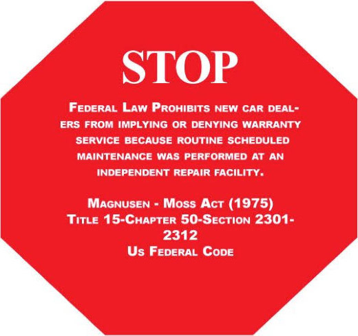 warranty note