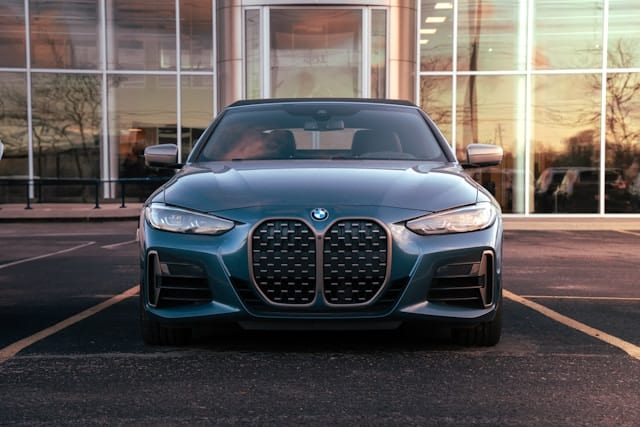 a car parked on the side of a road