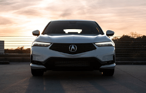 a car parked in a parking lot