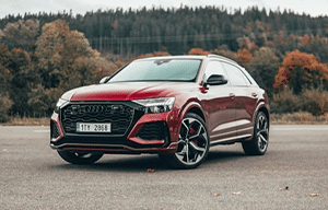 a car parked on the side of a road