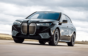 a car parked on the side of a road