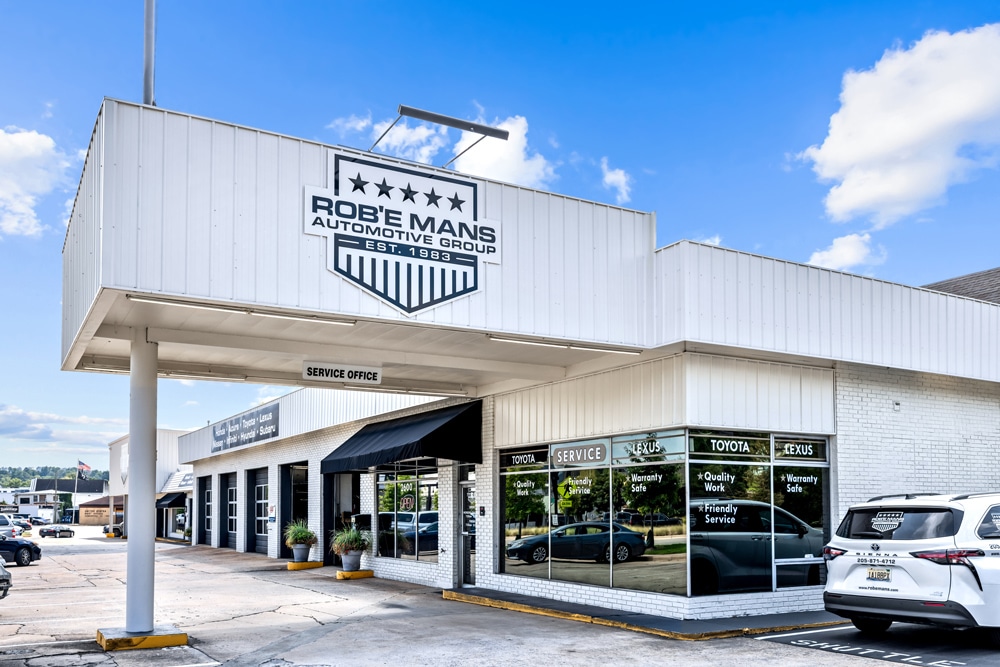 a car parked in front of a building