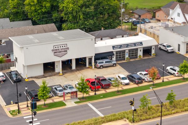 a car parked on the side of a road